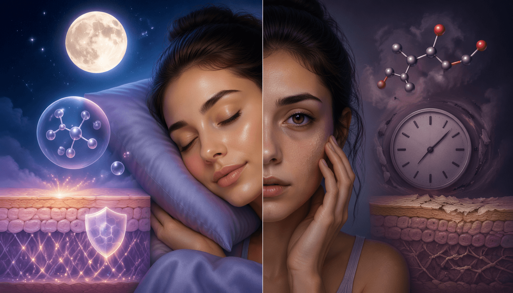 خواب ناکافی چگونه روی پوست اثر میگذارد؟